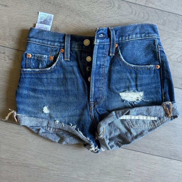 Levi's 501 High Rise Shorts - Picture 2 of 7